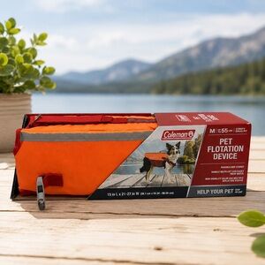 *New* Coleman Pet Flotation Device in Orange and Red